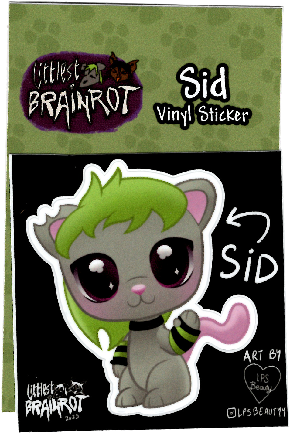 Littlest Brainrot Mascot Sticker - Sid